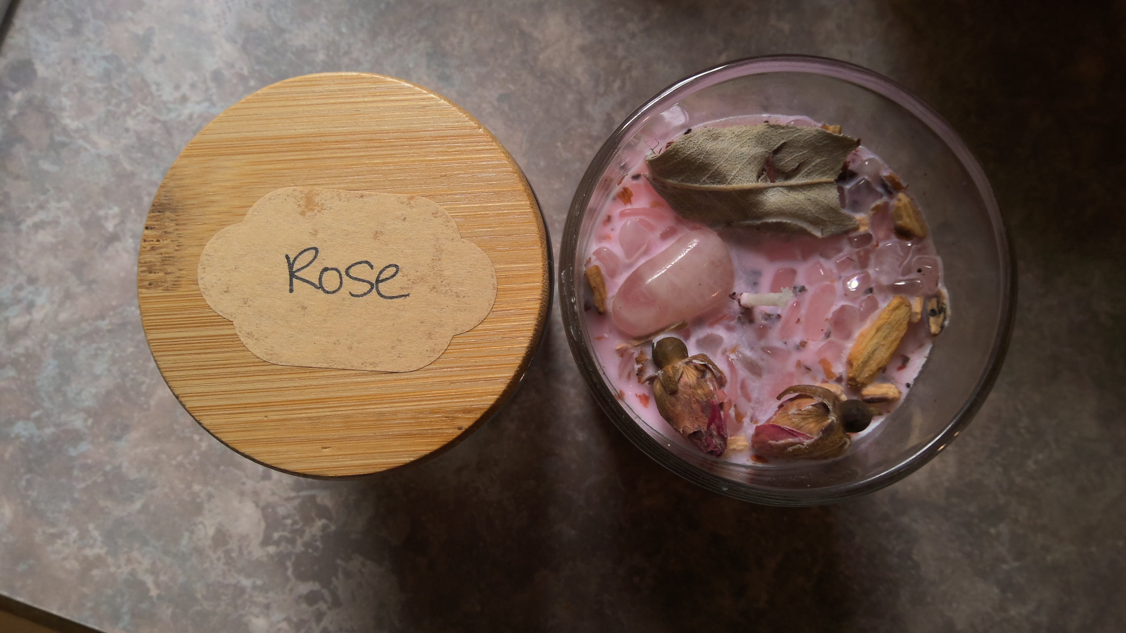 Rose candle