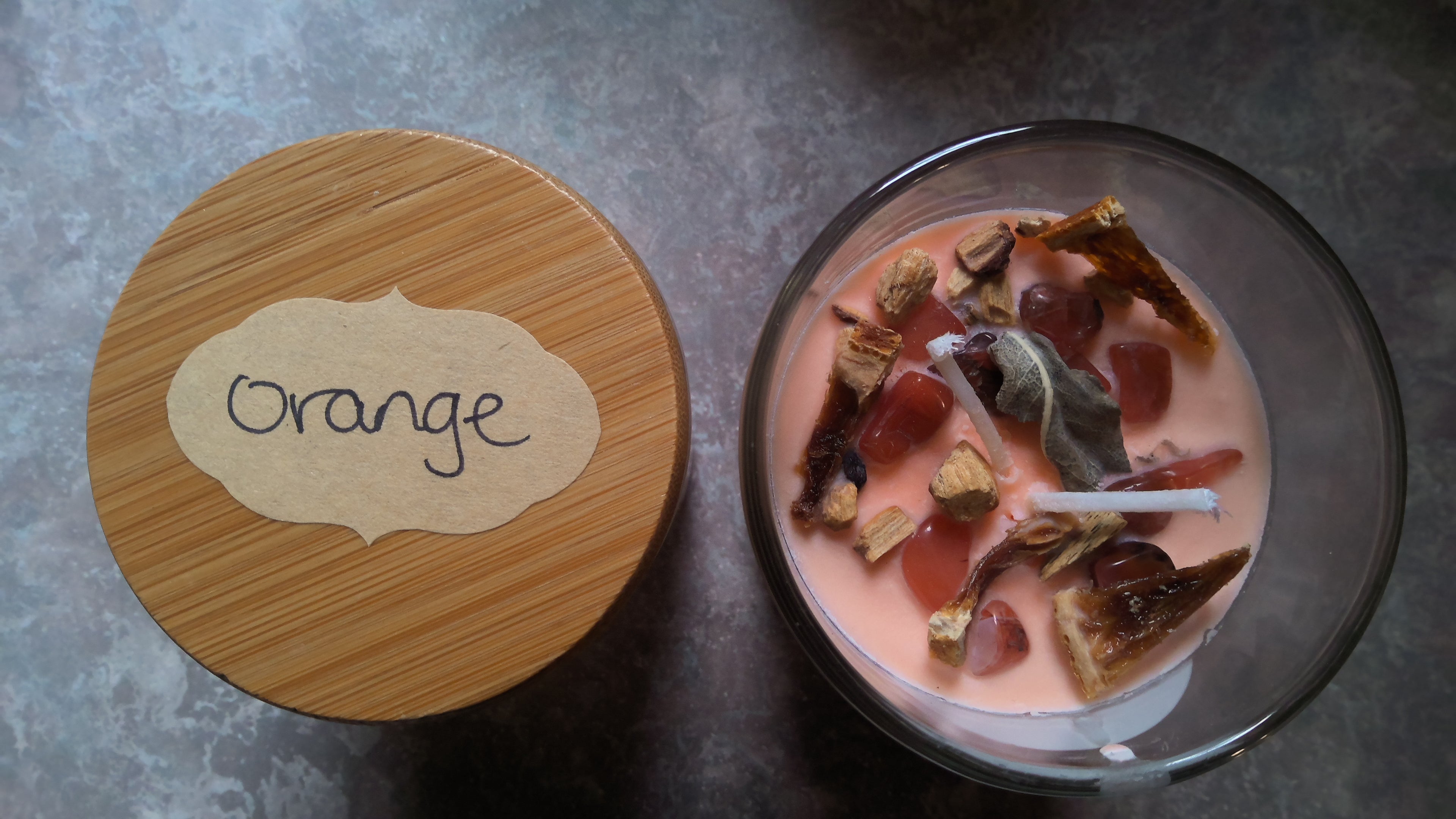 Orange candle